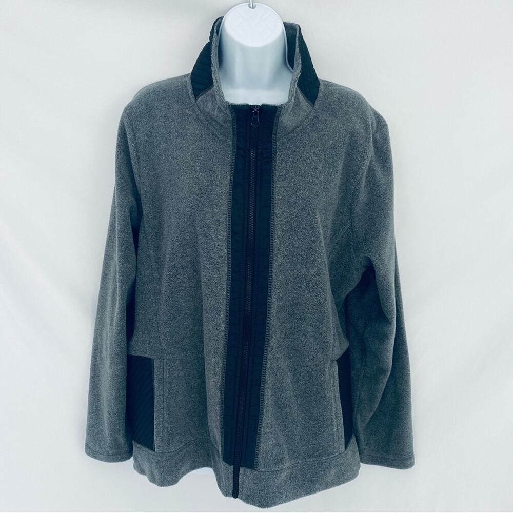 MTA Sport Fleece Zip Up Sweater Size 1X